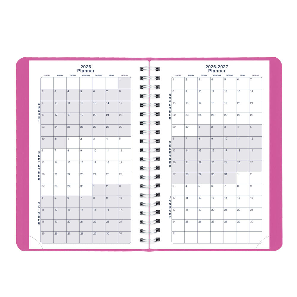 Blueline Academic Daily Planner, Fashion, 2026-2027 - English CA201F.01 #colour_fashion-pink