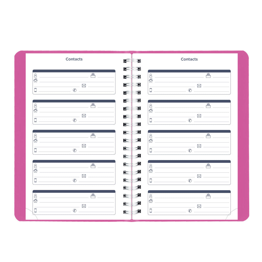 Blueline Academic Daily Planner, Fashion, 2026-2027 - English CA201F.01 #colour_fashion-pink