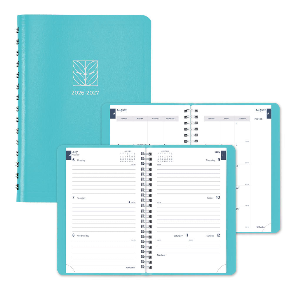 Blueline Academic Daily Planner, Fashion, 2026-2027 - English CA201F.02 #colour_fashion-blue