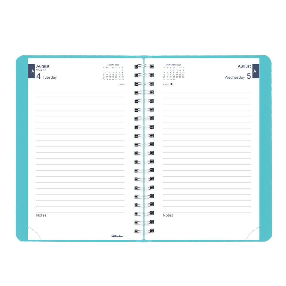 Blueline Academic Daily Planner, Fashion, 2026-2027 - English CA201F.02 #colour_fashion-blue