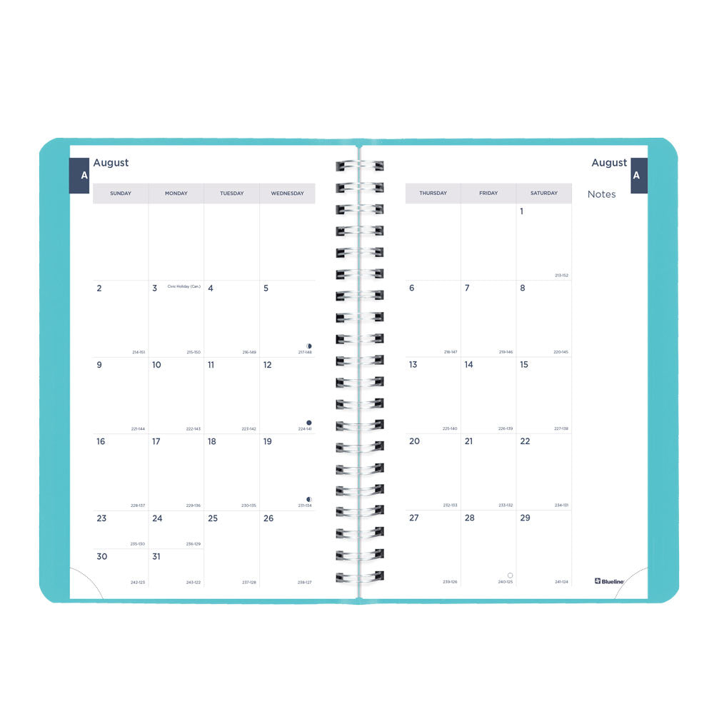 Blueline Academic Daily Planner, Fashion, 2026-2027 - English CA201F.02 #colour_fashion-blue