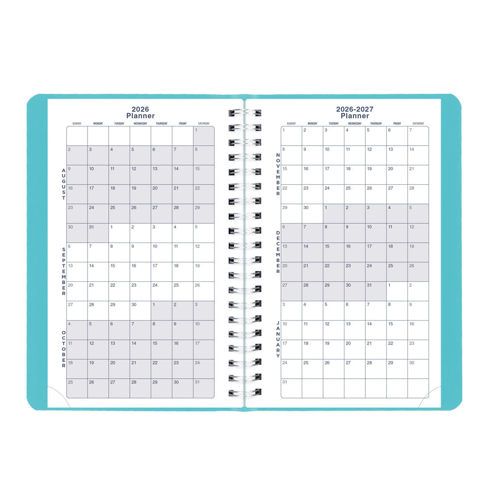 Blueline Academic Daily Planner, Fashion, 2026-2027 - English CA201F.02 #colour_fashion-blue