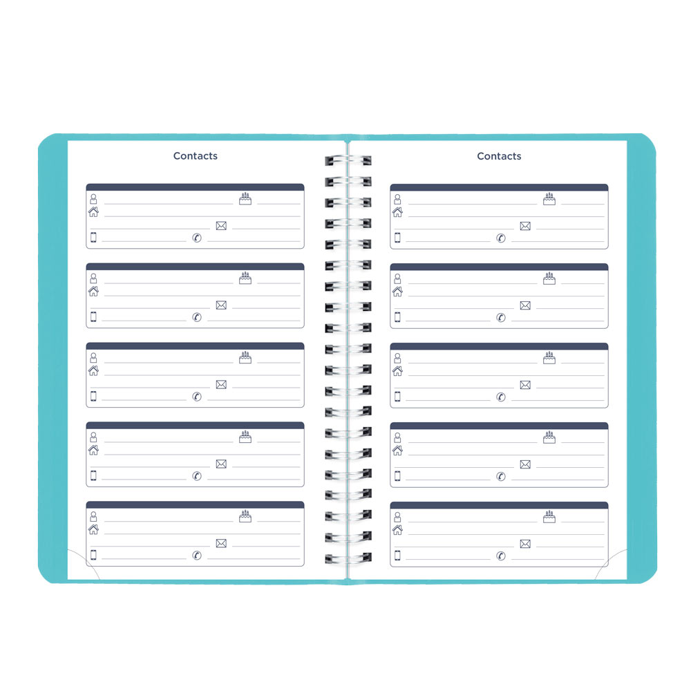 Blueline Academic Daily Planner, Fashion, 2026-2027 - English CA201F.02 #colour_fashion-blue