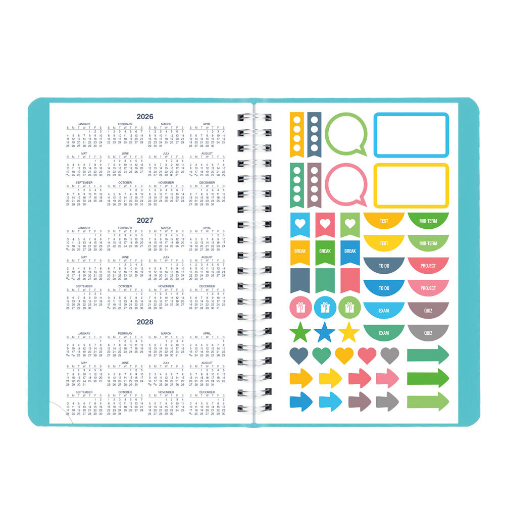 Blueline Academic Daily Planner, Fashion, 2026-2027 - English CA201F.02 #colour_fashion-blue
