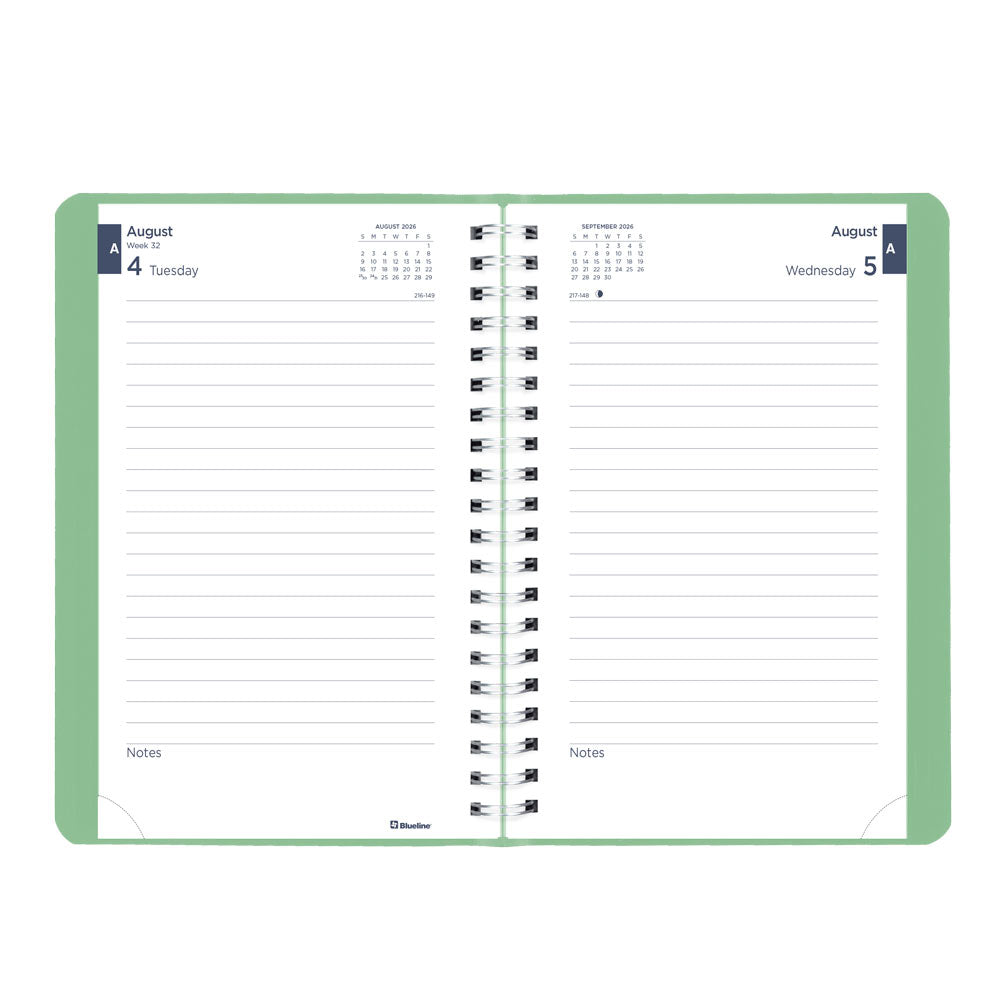 Blueline Academic Daily Planner, Fashion, 2026-2027 - English CA201F.03 #colour_fashion-green