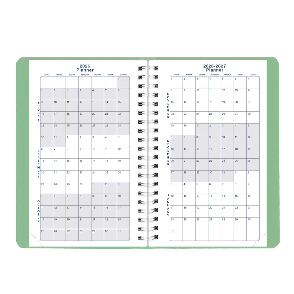 Blueline Academic Daily Planner, Fashion, 2026-2027 - English CA201F.03 #colour_fashion-green