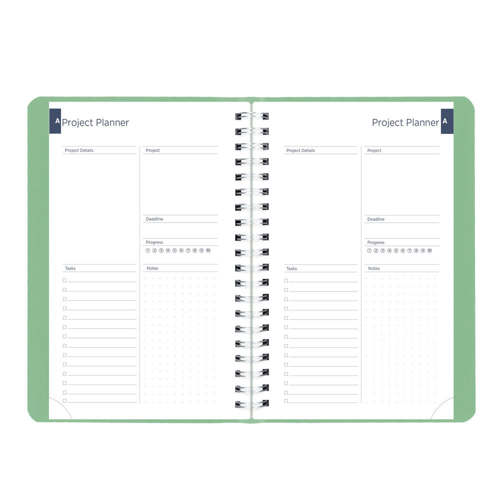 Blueline Academic Daily Planner, Fashion, 2026-2027 - English CA201F.03 #colour_fashion-green