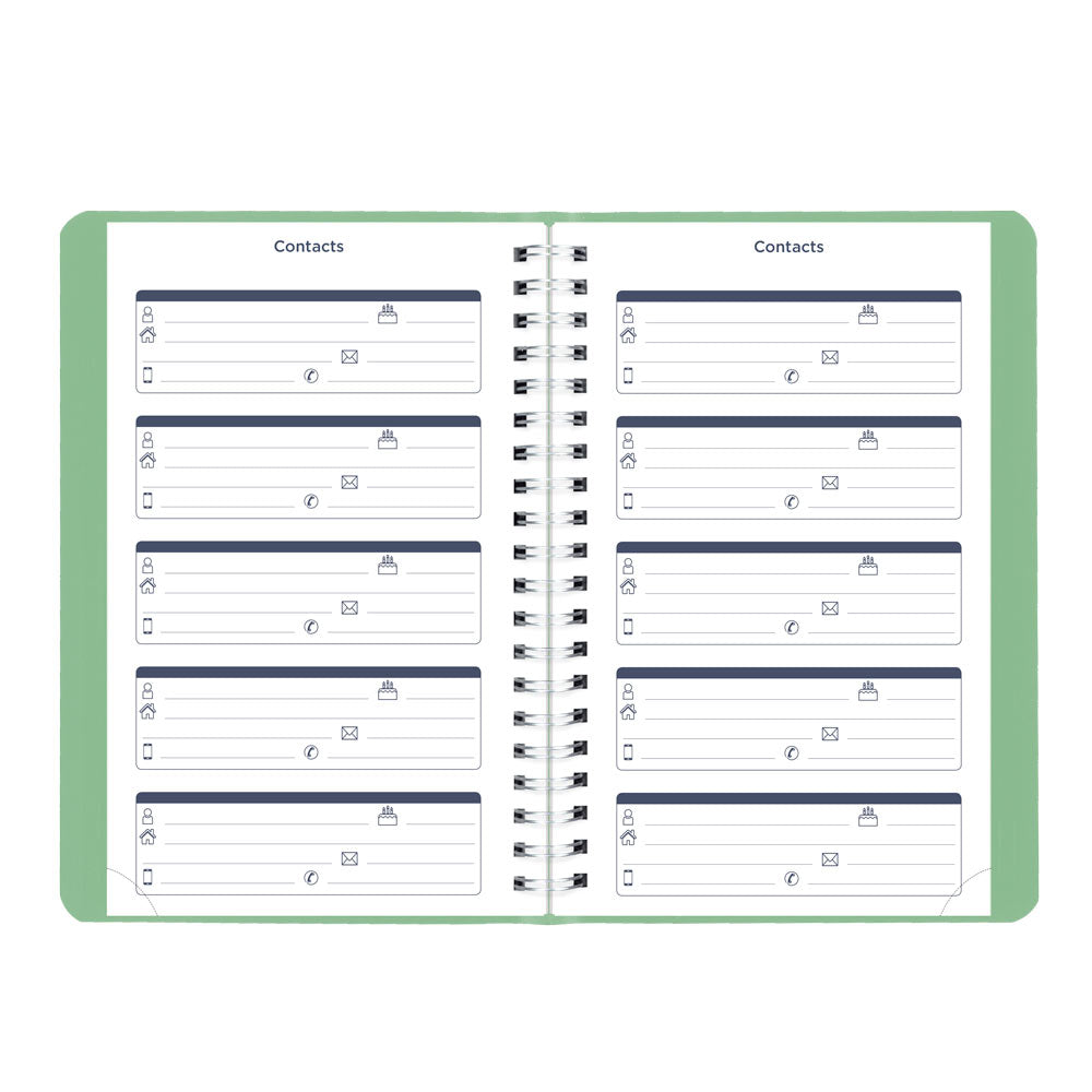Blueline Academic Daily Planner, Fashion, 2026-2027 - English CA201F.03 #colour_fashion-green