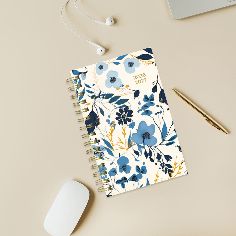 Blueline Academic Daily Planner, Blossom, 2026-2027 - Bilingual CA214BPG.01 #colour_blossom-yellow