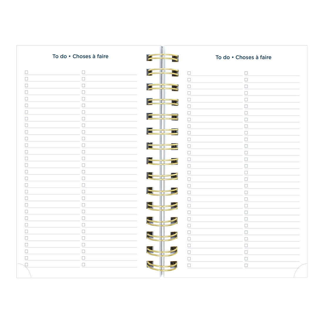Academic Daily Planner, Blossom, 2025-2026 - Bilingual - Blueline CA214BPG-26 #colour_blossom-navy