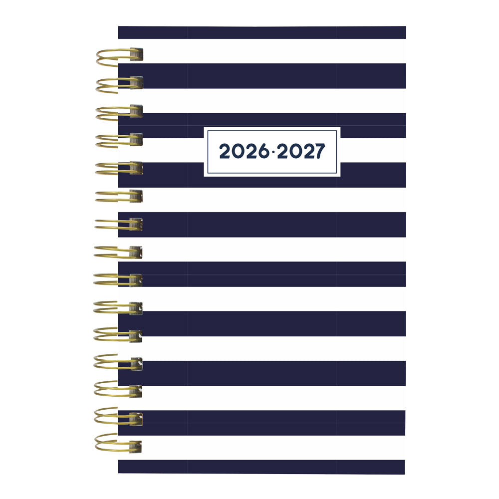 Blueline Academic Daily Planner, Nautical, 2026-2027 - Bilingual CA214BPH.02 #colour_cabana