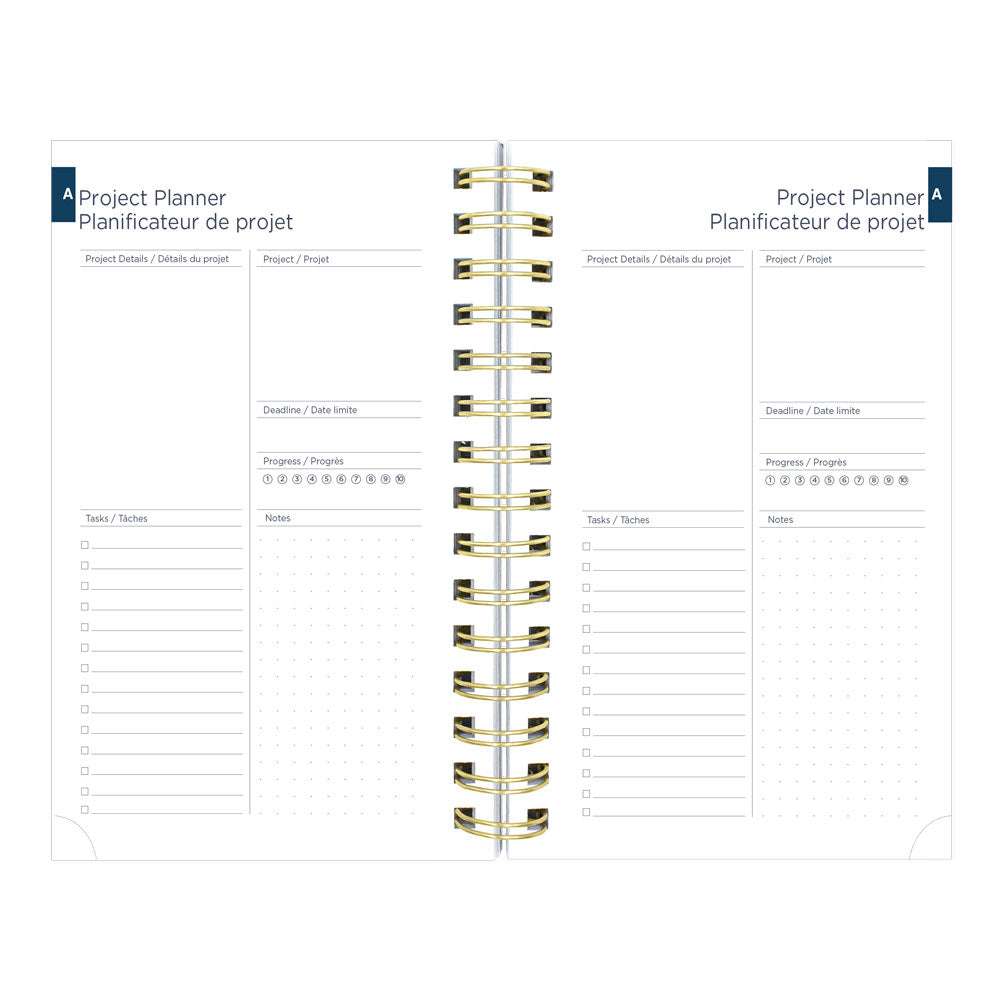 Blueline Academic Daily Planner, Nautical, 2026-2027 - Bilingual CA214BPH.02 #colour_cabana