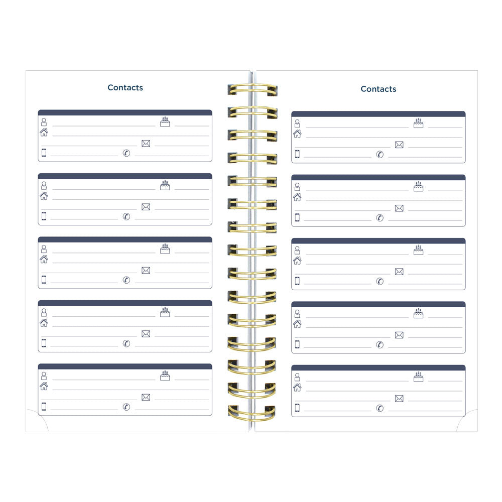 Blueline Academic Daily Planner, Nautical, 2026-2027 - Bilingual CA214BPH.03 #colour_shells