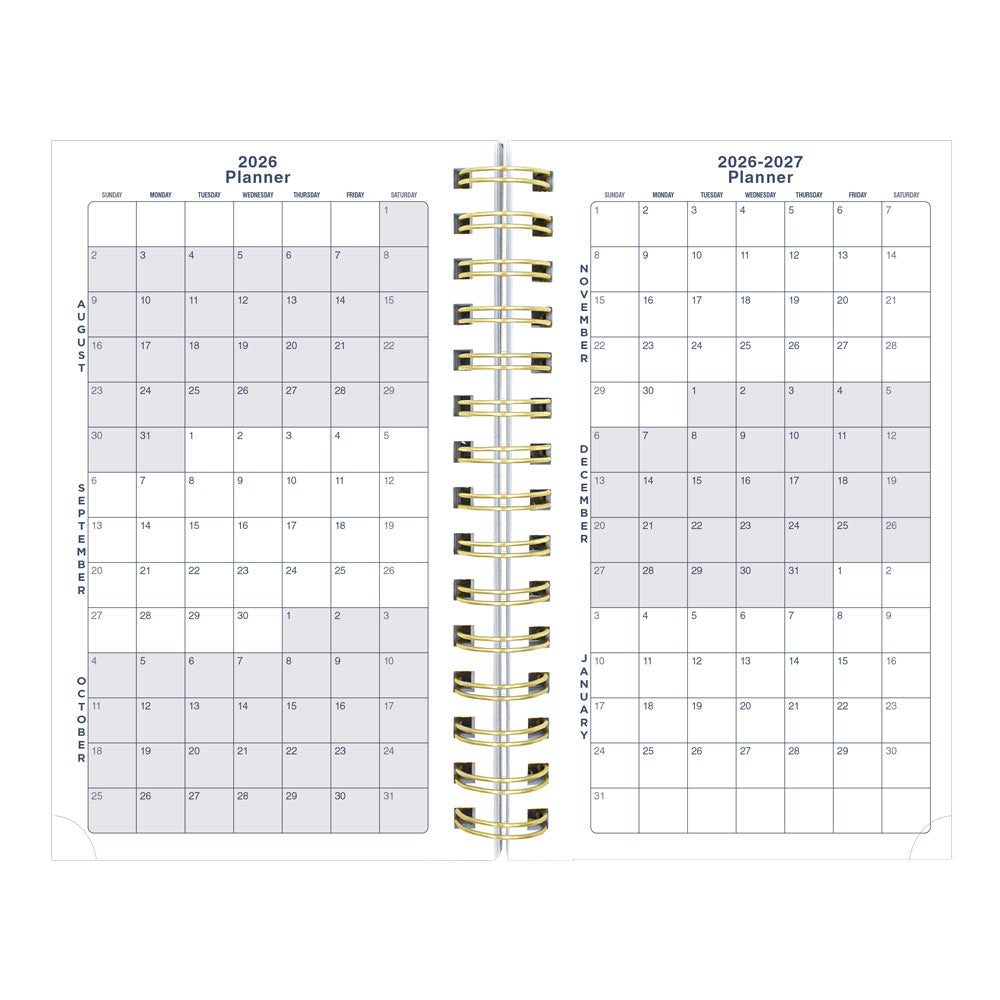 Blueline Academic Daily Planner, Blossom, 2026-2027 - English CA214PG.01 #colour_blossom-yellow