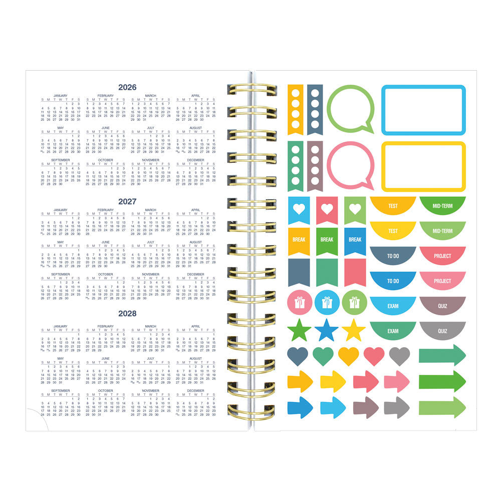Blueline Academic Daily Planner, Blossom, 2026-2027 - English CA214PG.01 #colour_blossom-yellow