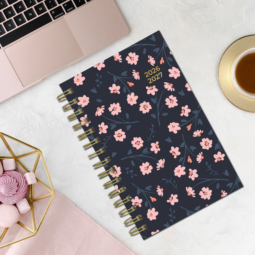 Blueline Academic Daily Planner, Blossom, 2026-2027 - English CA214PG.02 #colour_blossom-pink