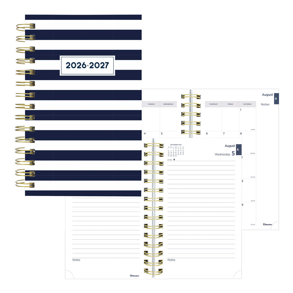 Blueline Academic Daily Planner, Nautical, 2026-2027 - English CA214PH.02 #colour_cabana