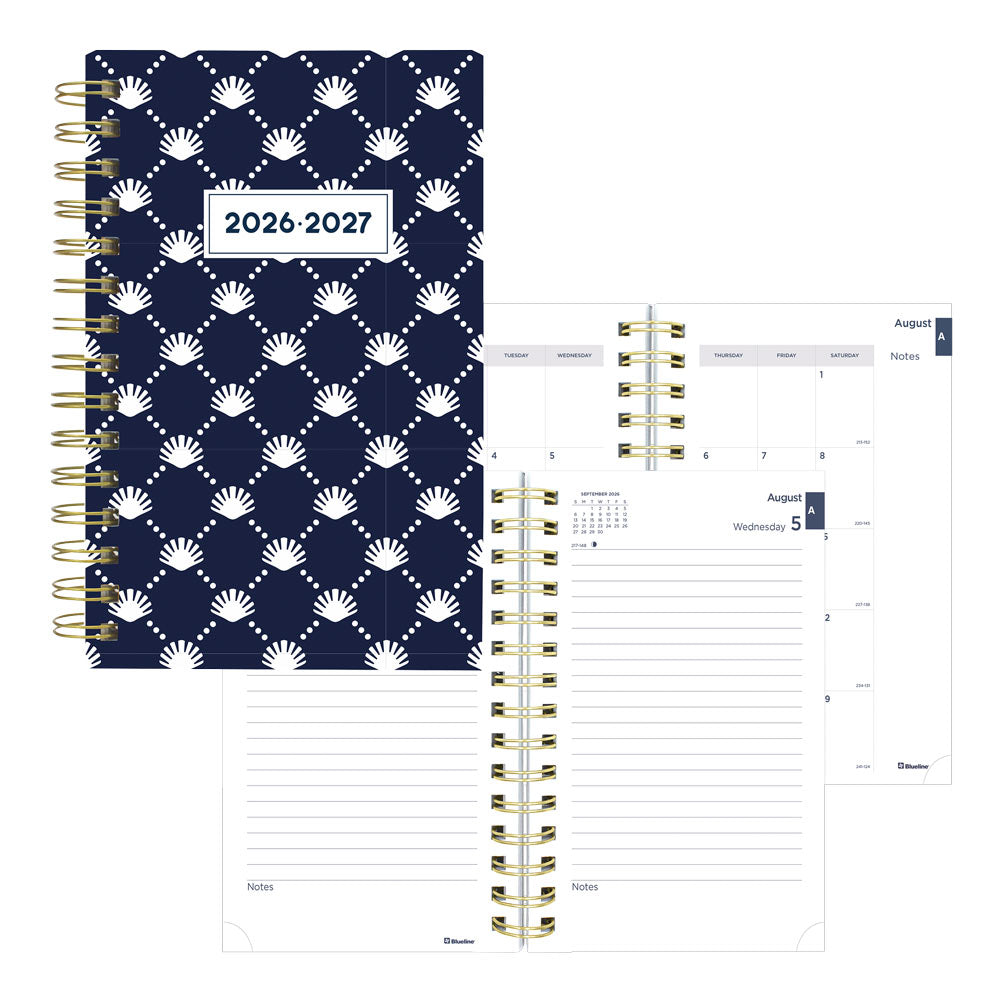 Blueline Academic Daily Planner, Nautical, 2026-2027 - English CA214PH.03 #colour_shells