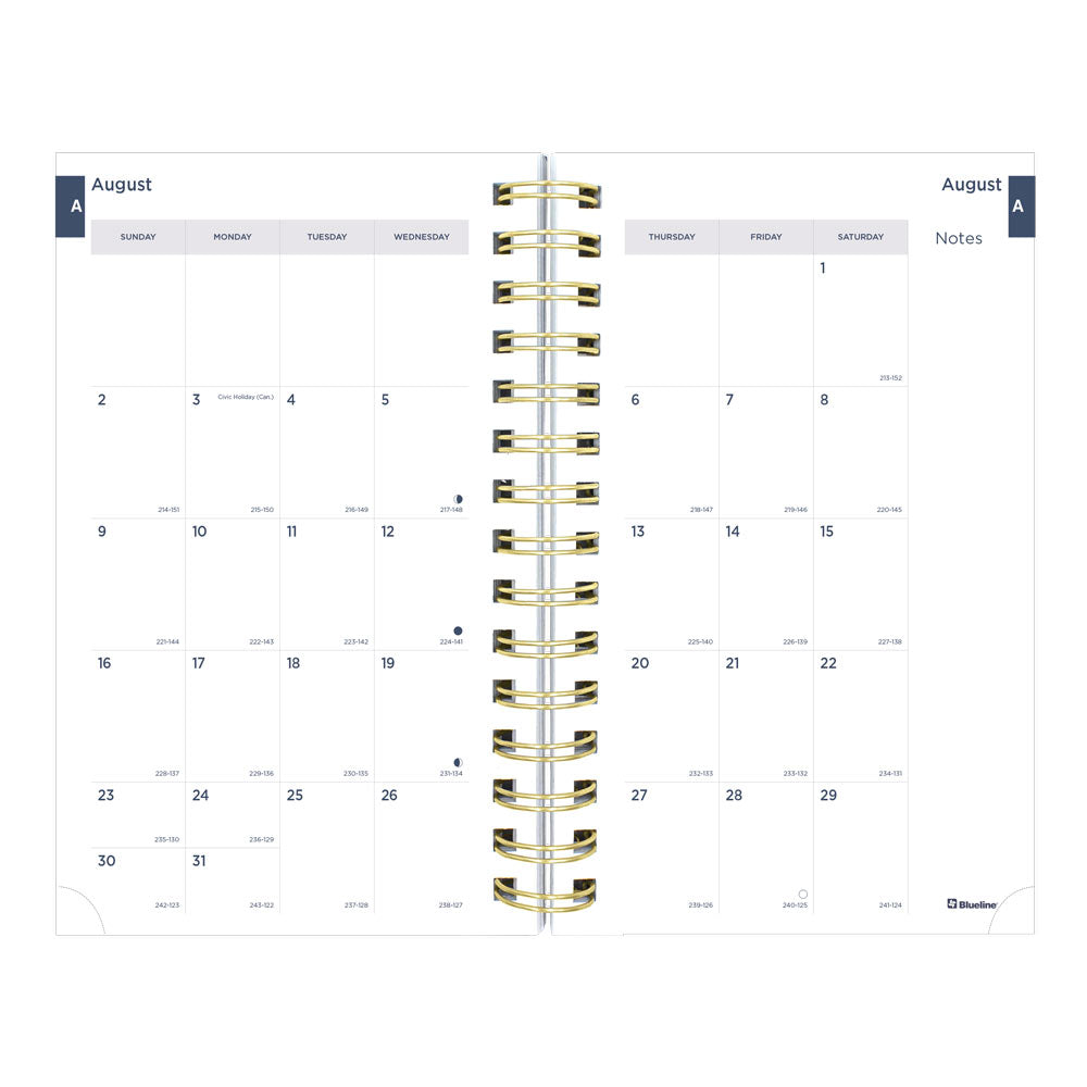 Blueline Academic Daily Planner, Nautical, 2026-2027 - English CA214PH.03 #colour_shells
