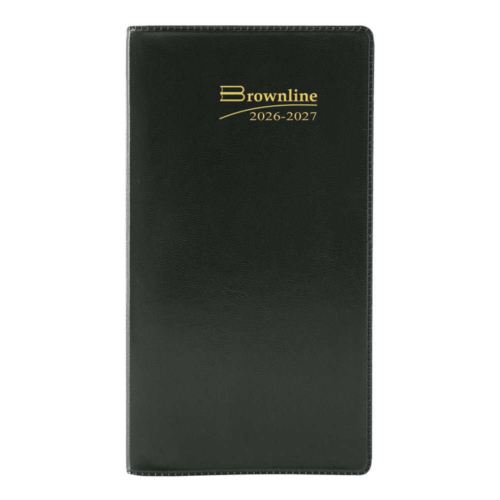 Brownline Monthly Two-Year Pocket Planner, Assorted Colours, 2027-2028 - English (CA24.AST-27)