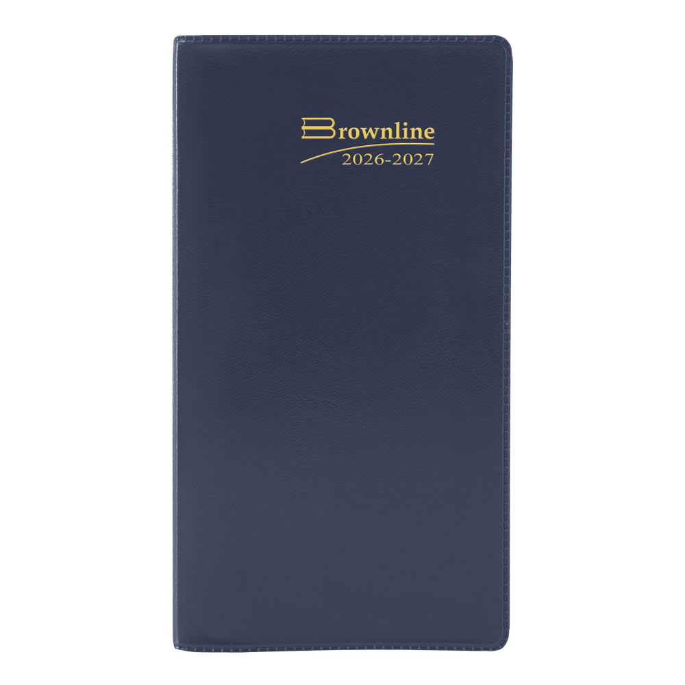 Brownline Monthly Two-Year Pocket Planner, Assorted Colours, 2027-2028 - English (CA24.AST-27)
