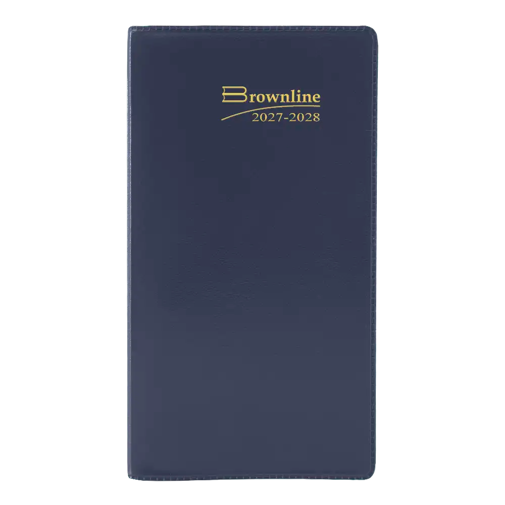 Brownline Monthly Two-Year Pocket Planner, Assorted Colours, 2027-2028 - English (CA24.AST-27)