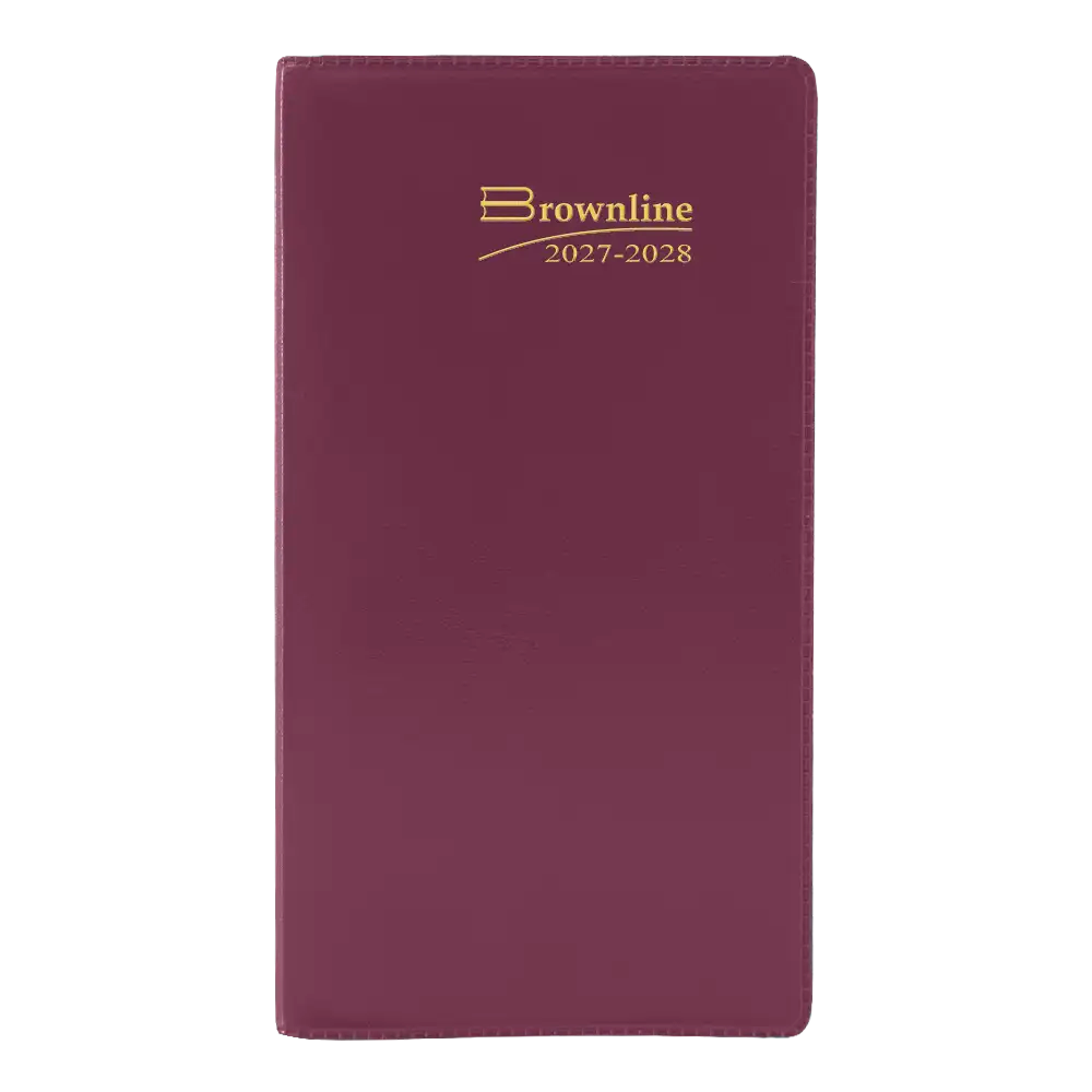 Brownline Monthly Two-Year Pocket Planner, Assorted Colours, 2027-2028 - English (CA24.AST-27)