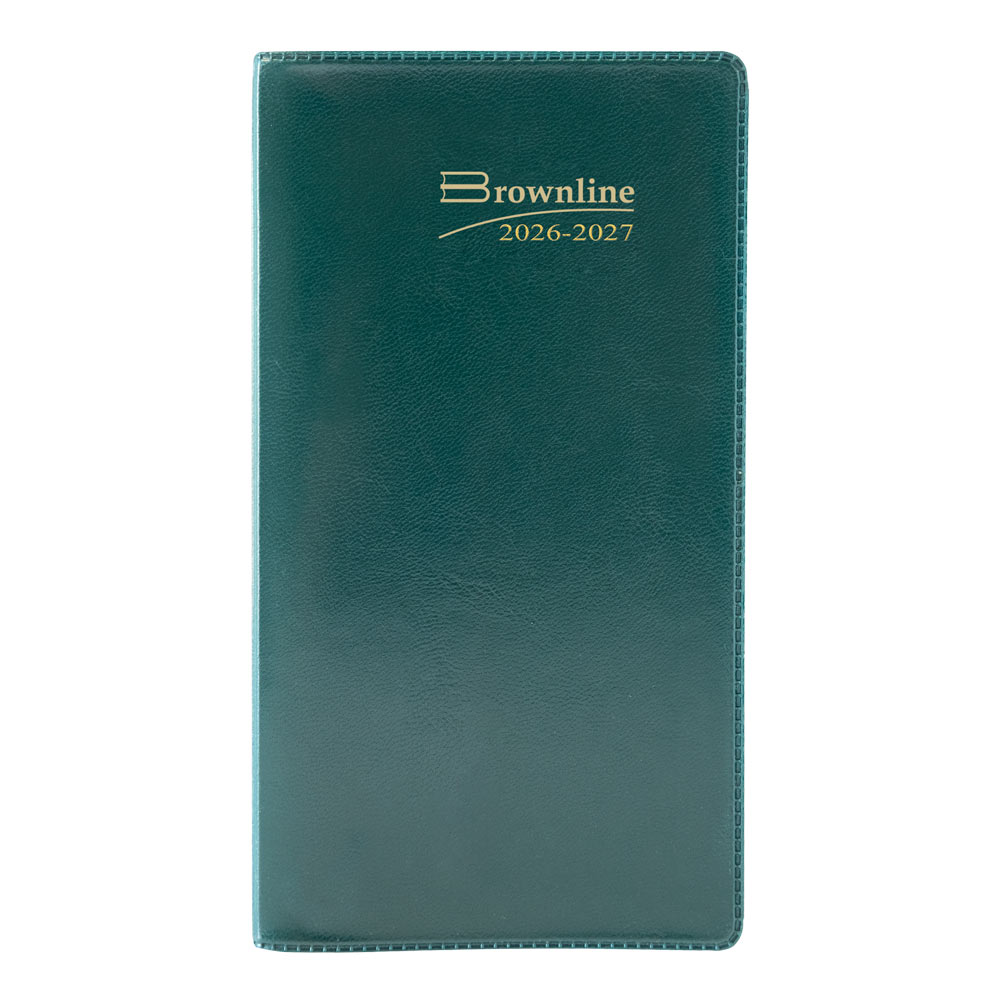 Brownline Monthly Two-Year Pocket Planner, Assorted Colours, 2027-2028 - English (CA24.AST-27)