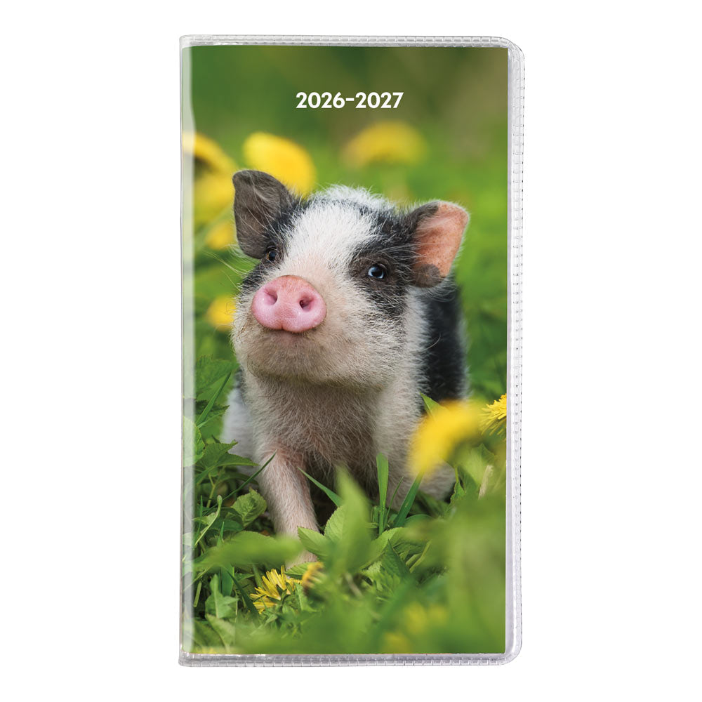 Blueline 18-Month Pocket Planner, Assorted Animal Designs, 2026-2027 - Bilingual CA412B.ASX
