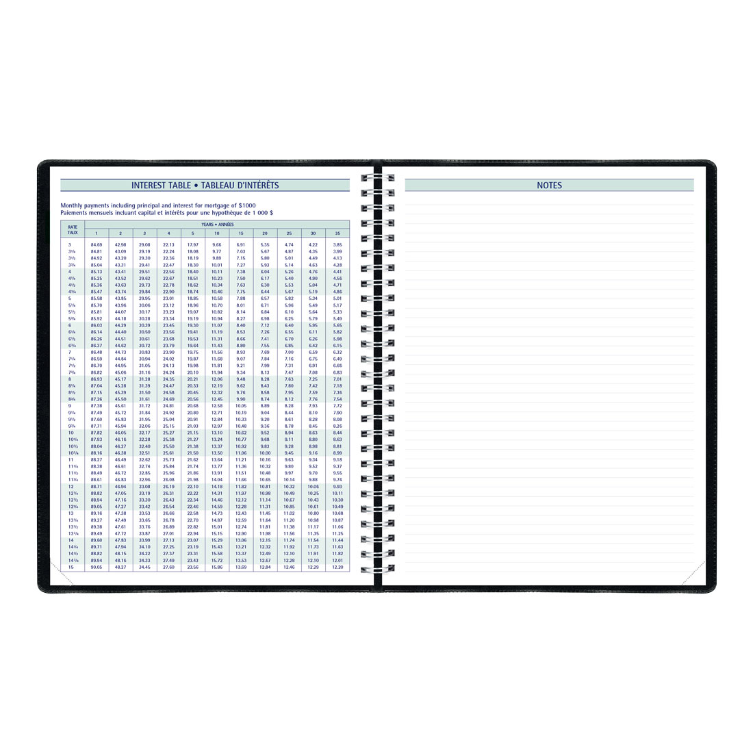 Timanager® Academic Weekly Planner, 2025-2026 - Bilingual - Blueline CA5941.81BT-26
