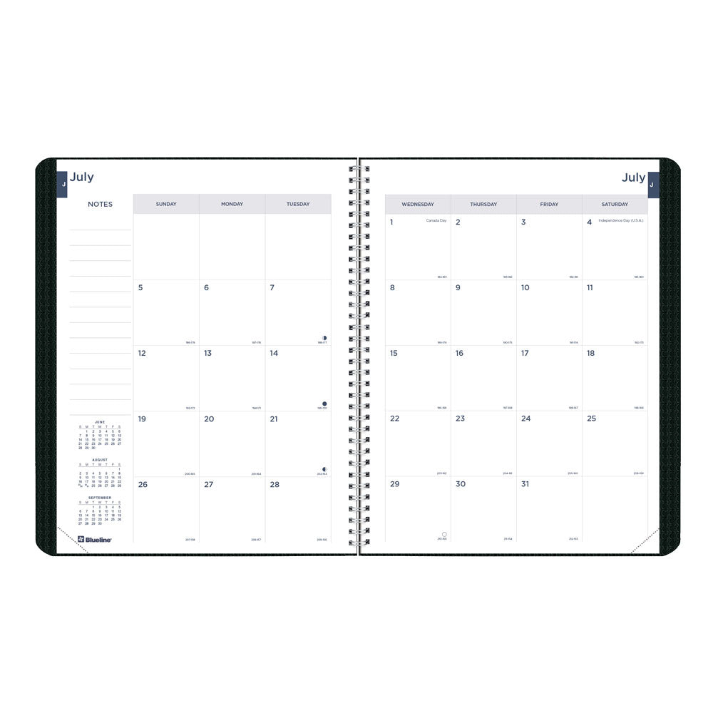 Blueline Academic Monthly Planner, DuraFlex, 2026-2027, English CA701V.BLK #colour_black