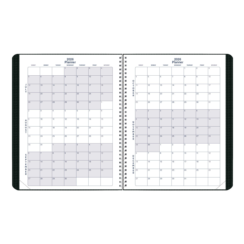 Blueline Academic Monthly Planner, DuraFlex, 2026-2027, English CA701V.BLK #colour_black