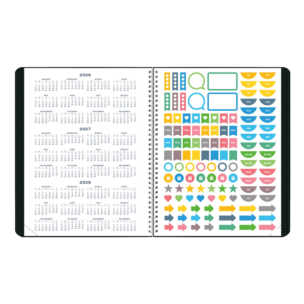 Blueline Academic Monthly Planner, DuraFlex, 2026-2027, English CA701V.BLK #colour_black