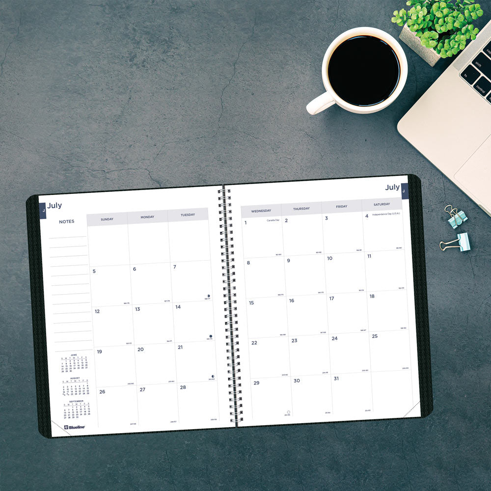 Blueline Academic Monthly Planner, DuraFlex, 2026-2027, English CA701V.BLK #colour_black