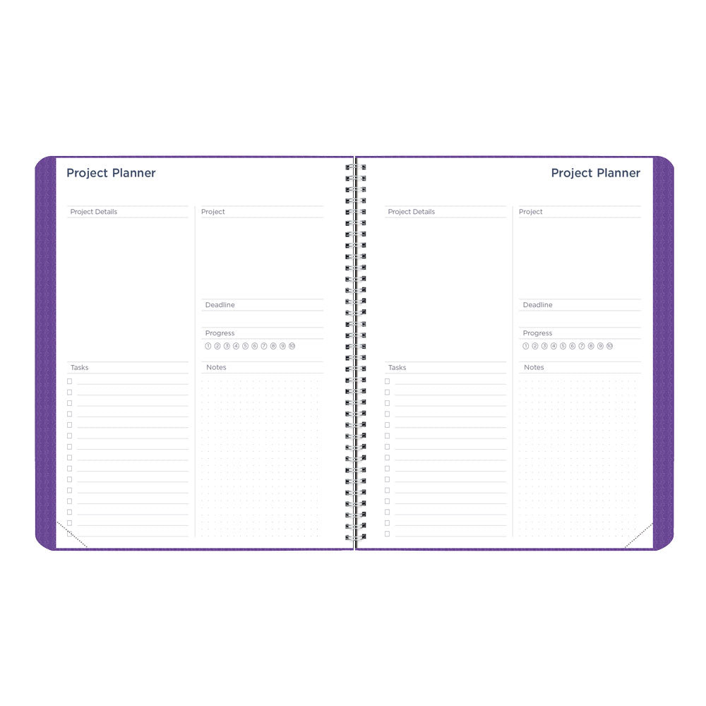 Blueline Academic Monthly Planner, DuraFlex, 2026-2027, English Assorted CA701V.ASX CA701V.PUR #colour_purple