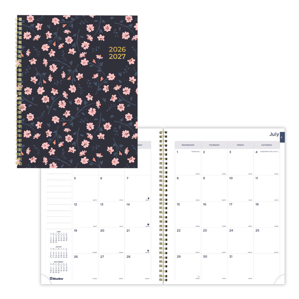 Blueline Academic Monthly Planner, Blossom, 2026-2027 - English CA714PG.02 #colour_blossom-pink
