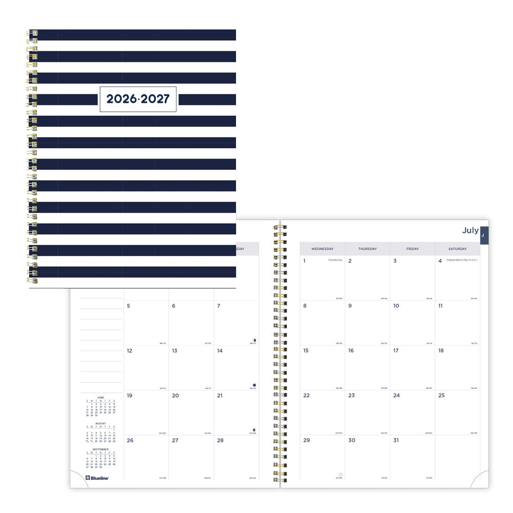 Blueline Academic Monthly Planner, Nautical, 2026-2027 - English CA714PH.02 #colour_cabana
