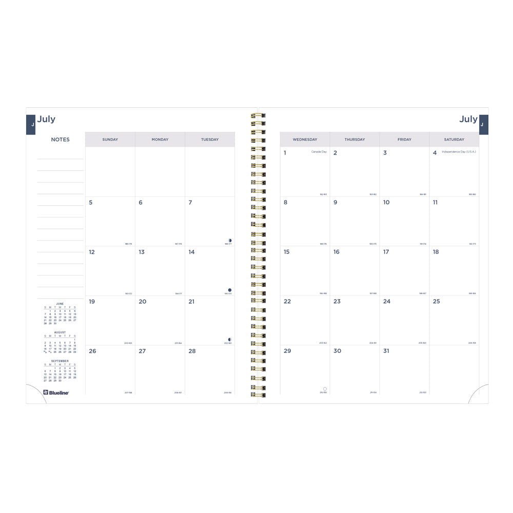 Blueline Academic Monthly Planner, Nautical, 2026-2027 - English CA714PH.03 #colour_shells