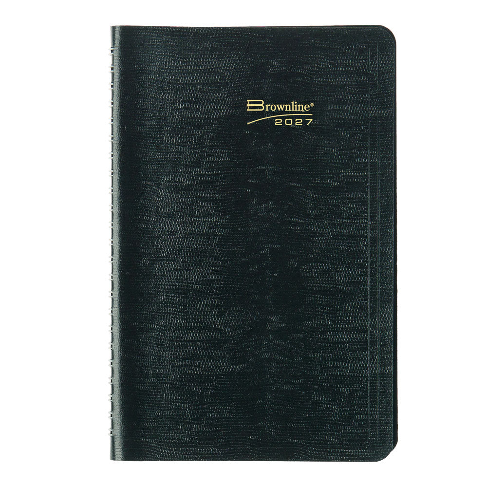 Essential Weekly Appointment Book, 2027, English, Black CB100.BLK-27 Brownline Canada