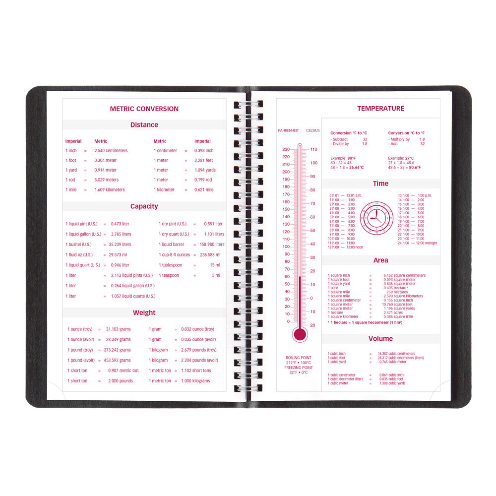 Essential Weekly Appointment Book, 2027, English, Black CB100.BLK-27 Brownline Canada