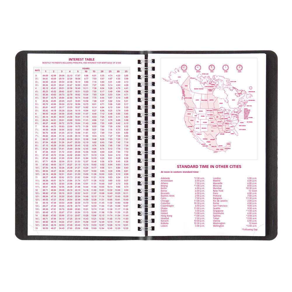 Essential Weekly Appointment Book, 2027, English, Black CB100.BLK-27 Brownline Canada