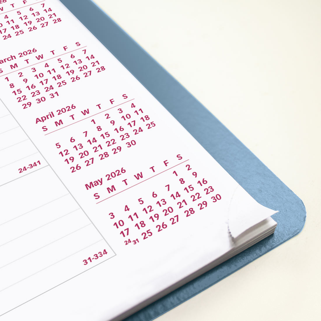Brownline Mountain Monthly Planner 2026, English CB1200G.03-26 colour_snow
