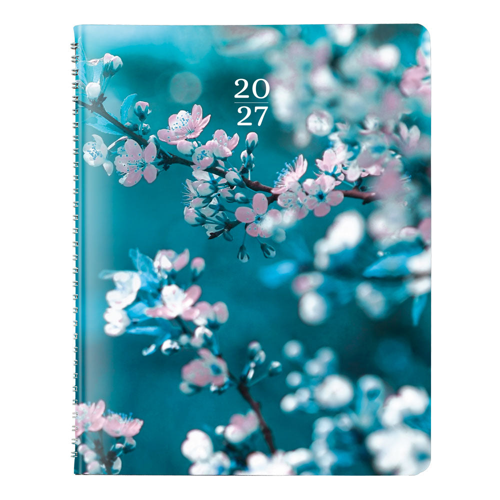 Essential Monthly Planner, 2027, English, Nature Cherry Blossoms CB1200G.03-27 Brownline Canada