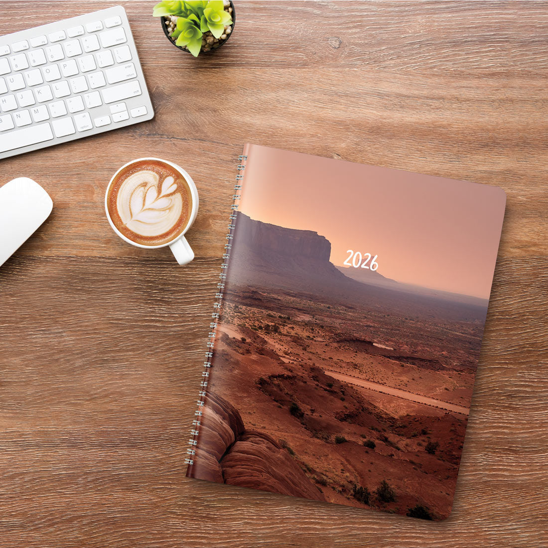 Brownline Mountain Monthly Planner 2026, English CB1200G.04-26 #colour_canyon