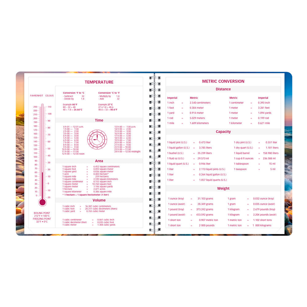 Essential Monthly Planner, 2027, English, Nature Pebble Beach CB1200G.04-27 Brownline Canada