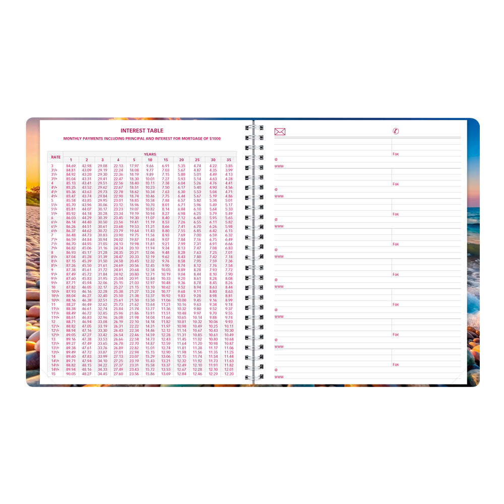 Essential Monthly Planner, 2027, English, Nature Pebble Beach CB1200G.04-27 Brownline Canada
