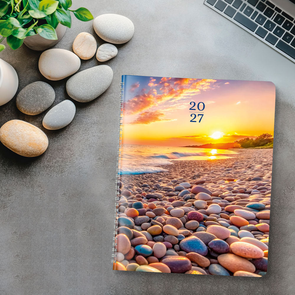 Essential Monthly Planner, 2027, English, Nature Pebble Beach CB1200G.04-27 Brownline Canada