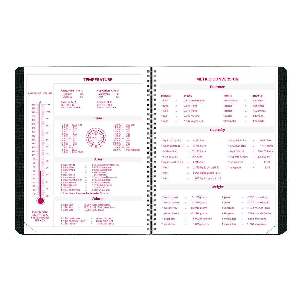 DuraFlex Monthly Planner, 2027, English, 14 Months CB1200V.BLK-27 Brownline Canada