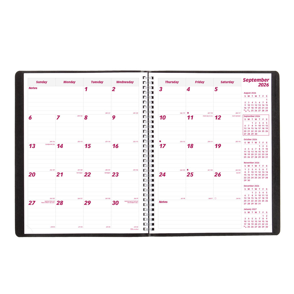 Essential Monthly Planner, 2027, English, 16 Months CB1260.BLK-27 Brownline Canada