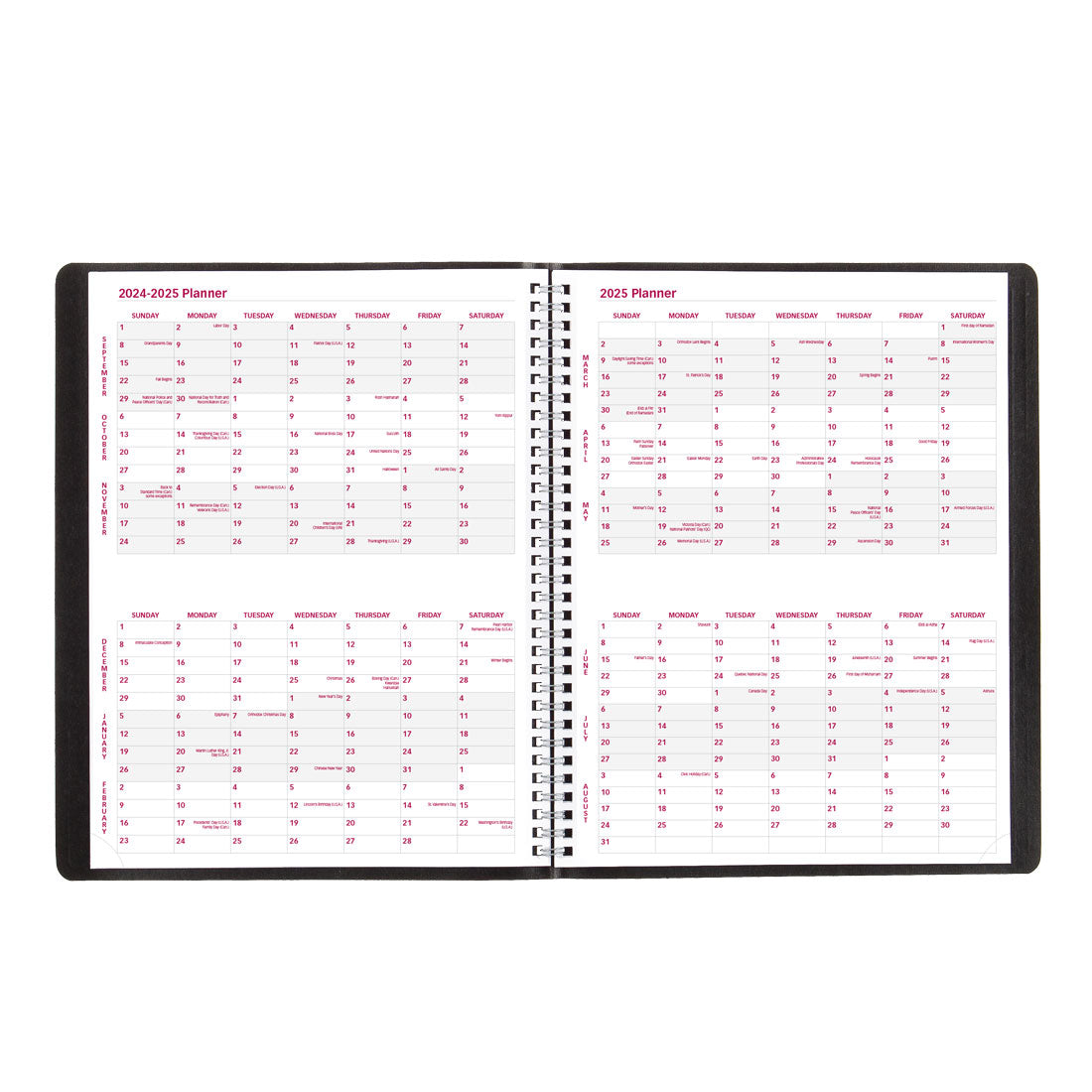 Essential Monthly Planner 2025, English, Black, CB1260.BLK